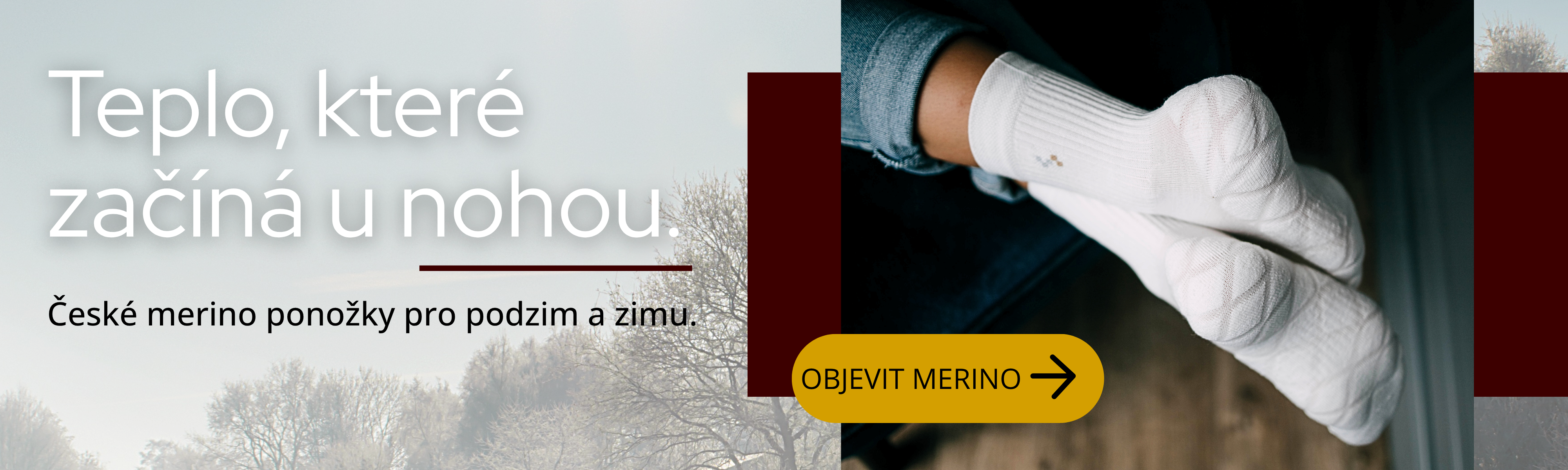 Merino ponožky z české výroby pro podzim a zimu